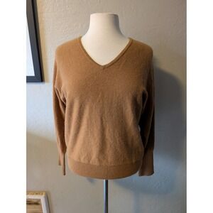 100%‎ Cashmere tan womens sweater size L